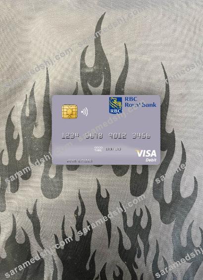 Trinidad and Tobago RBC Royal Bank visa debit card photolook front